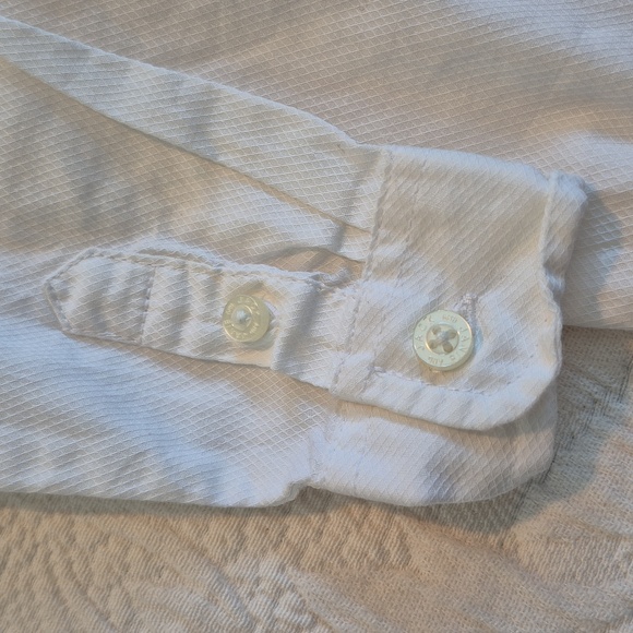 Janie and Jack boys 18 - 24 months white long sleeve button up shirt VGUC - Picture 3 of 5